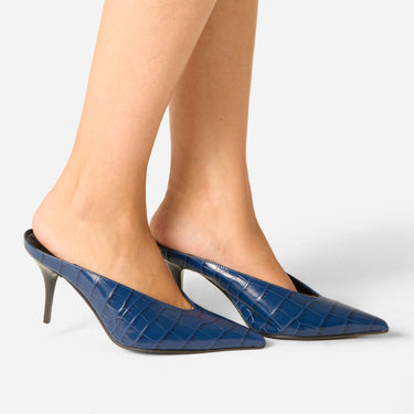 MULES LILITH COCCO ZAFFIRO