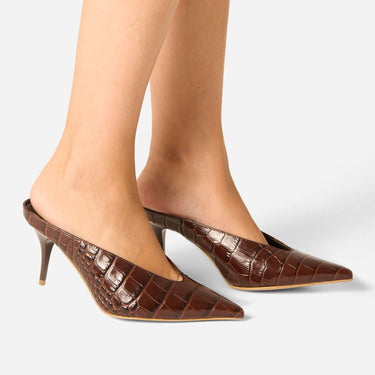 MULES LILITH COCCO TOBACCO