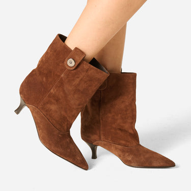 STIVALETTO SALLY CAMOSCIO TABACCO