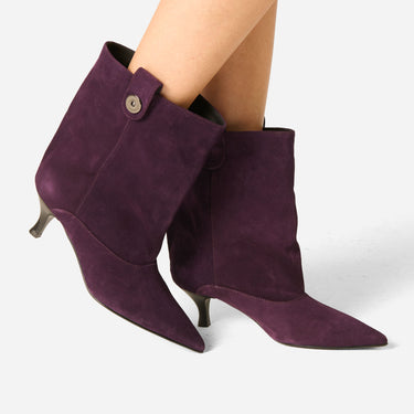 STIVALETTO SALLY CAMOSCIO PRUGNA