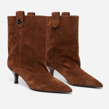 STIVALETTO SALLY CAMOSCIO TABACCO