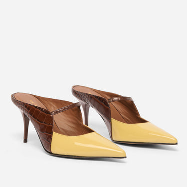 MULES AMELIE PISTACCHIO E CIOCCOLATO