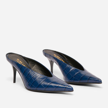 MULES LILITH COCCO ZAFFIRO