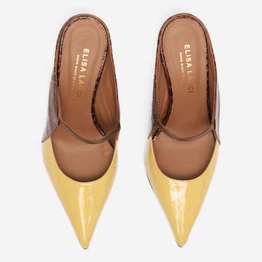 MULES AMELIE PISTACCHIO E CIOCCOLATO