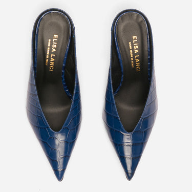 MULES LILITH COCCO ZAFFIRO